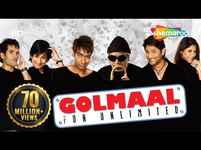 Golmaal - Fun Unlimited (2006)(HD+Eng Subs) Ajay Devgan, Arshad Warsi, Rimi Sen - Best Comedy Movie