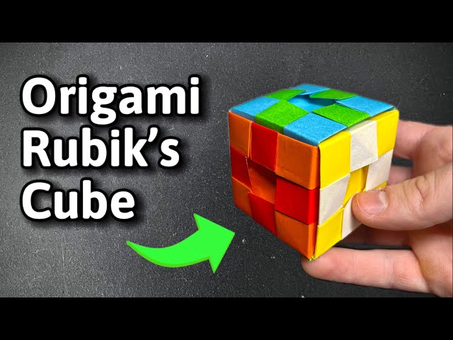 I Designed an Origami Rubik’s Cube (no cutting or gluing)