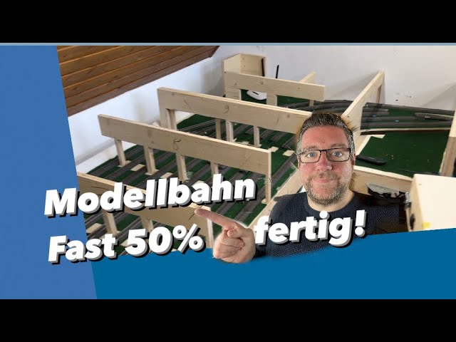 Modellbahn Neubau Bad Bentheim: 49,9% Unterbau fertig