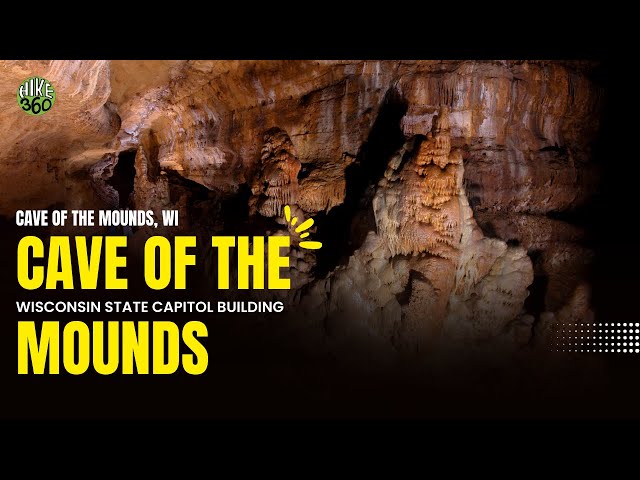 Cave of the Mounds, WI - Wisconsin State Capitol Building & Cave of the Mounds (Hike 360° VR Video)