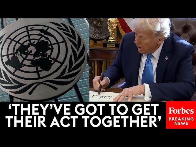 BREAKING NEWS: President Trump Signs New Executive Orders To Change U.S. Relationship To UN