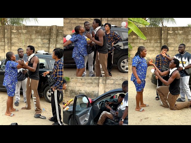 Lady came to surprise her heartles boyfriend this Valentine with a Car worth 3.5m loan but got shock