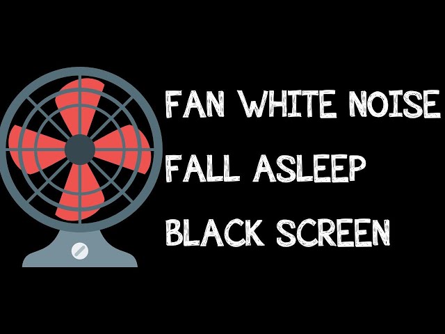 Relaxing Fan Sound for Sleeping | 24-Hour Black Screen White Noise for Deep Sleep & Focus