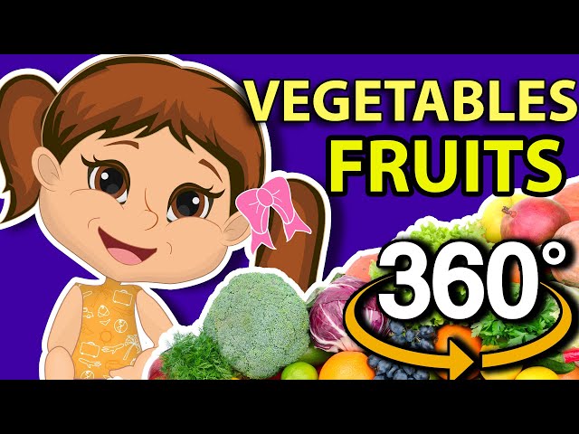 🍎  Top Facts about Fruits and Vegetables! 360! VR! Educatinal Video! Stay and Learning at Home! 🍅