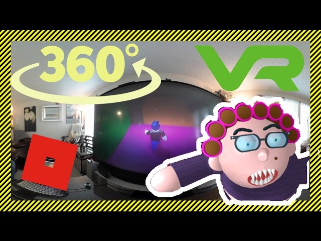 😜Escape Grandma House Obby ROBLOX - FIND HIDDEN TOYS! - 360 Video! - Gaming in Virtual Reality!