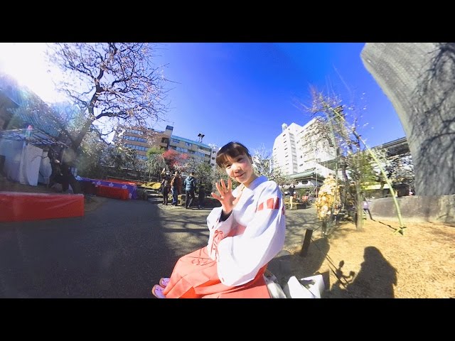 VR trip to Tokyo, Japan - Hisako takes you to Ume Matsuri in Yushima Tenjin Shrine