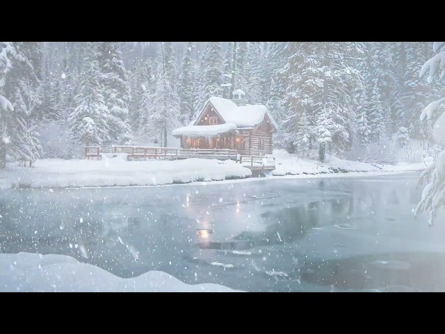 Blizzard Wind Sounds for Deep Sleep & Study  Cozy Winter Cabin Ambience ❄