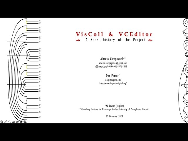 VisColl and the VCEDitor 2.0 project