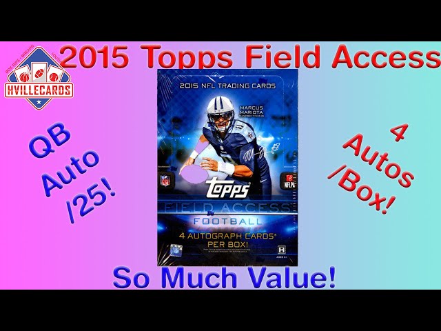 2015 Topps Field Access Football - 4 Auto's per Box!