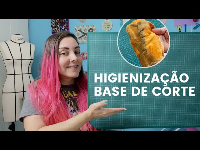 Como limpar BASE DE CORTE higienizar corretamente - Dica para iniciantes na costura