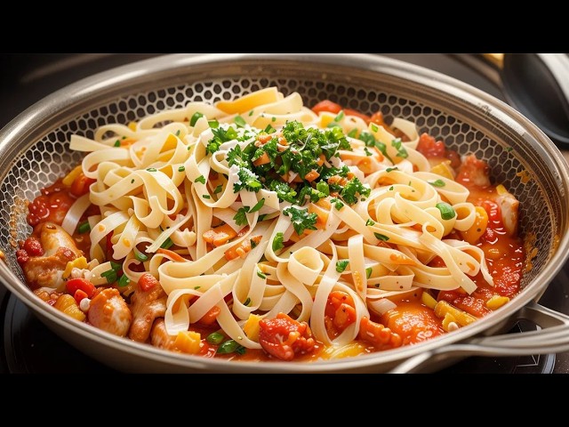 The Italian chef told me about these recipes! Simple and delicious chicken pasta!