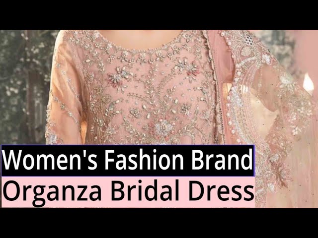 Organza Wedding Wear Dress | Organza Bridal Dress | Pakistani Clothing Brand @saqafatcollection