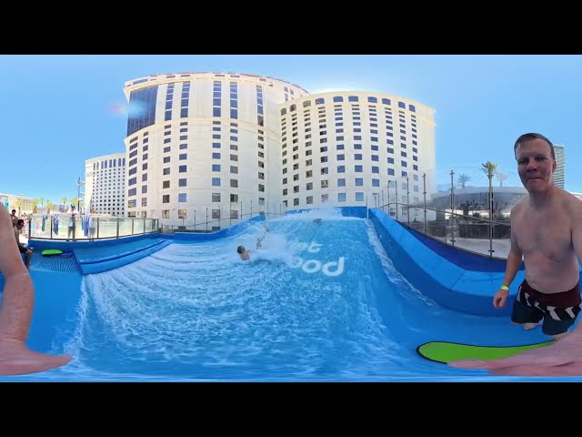 Brad Insta360 x4 FlowRider VR 8k Planet Hollywood Las Vegas 360 Video 2024