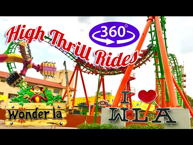 Amazing Top 7 High Thrill Rides - Wonderla Amusement Park Bangalore 360° VR