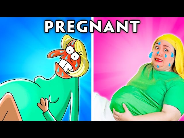 Pregnant Cartoon Compilation | The BEST of Cartoon Box Parody | Hilarious Cartoons | Woa Parody