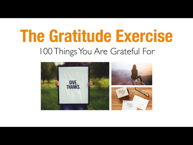 The Gratitude Exercise