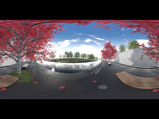 Canterbury Earthquake National Memorial 3d visualisation 360 Video