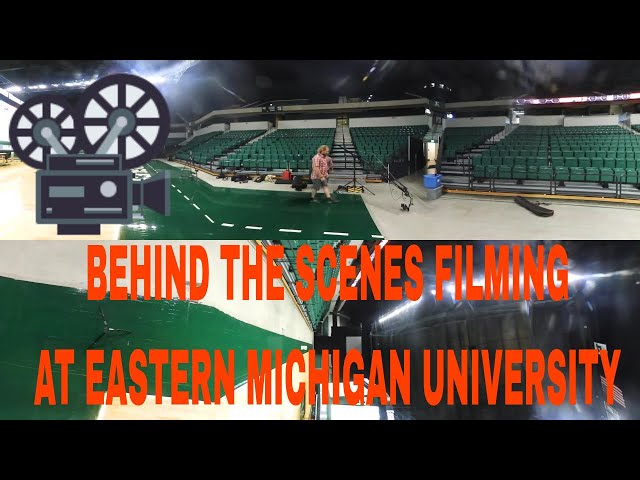 Filming at EMU - Women's Volleyball team