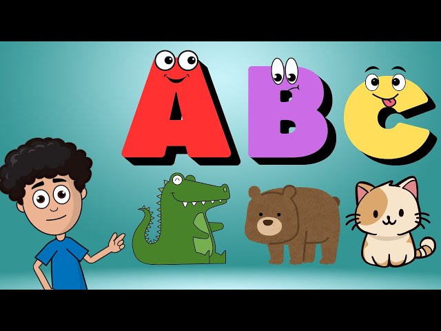 Learn ABC with Animal Names for Toddlers 🐘🐯 | #kidslearning #kidsnursery #abcd