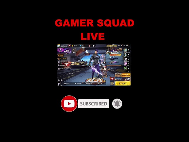 GAMER SQUAD IS LIVE #guildtest #liveff #livestream #freefirelive