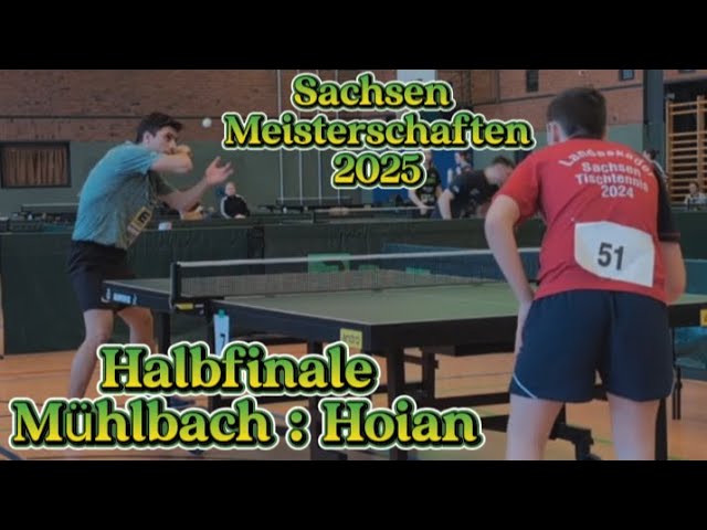 ANTISPIN Vs Nachwuchs Talent💪 Sachsen Meisterschaften 2025 [HALBFINALE] | C.Mühlbach : O.Hoian