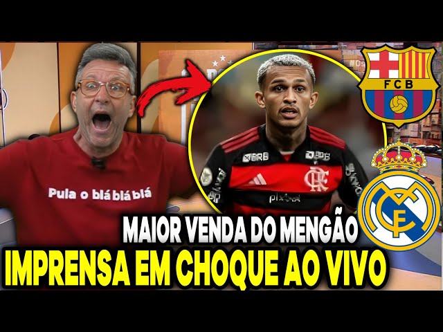 BOMBA! CRAQUE NETO FICOU EM CHOQUE AO VIVO "WESLEY NO REAL MADRID OU BARCELONA" MAIOR VENDA DO FLA