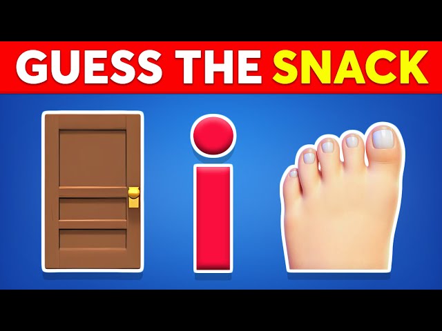 Can You Guess The SNACK by Emoji? 🍟 Emoji Quiz