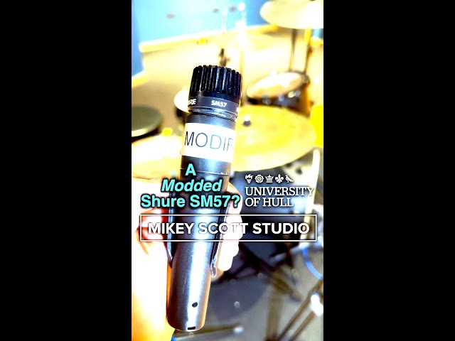 A Modded Shure SM57? #shorts #microphone #dynamicmicrophone #mods #modification #universityofhull