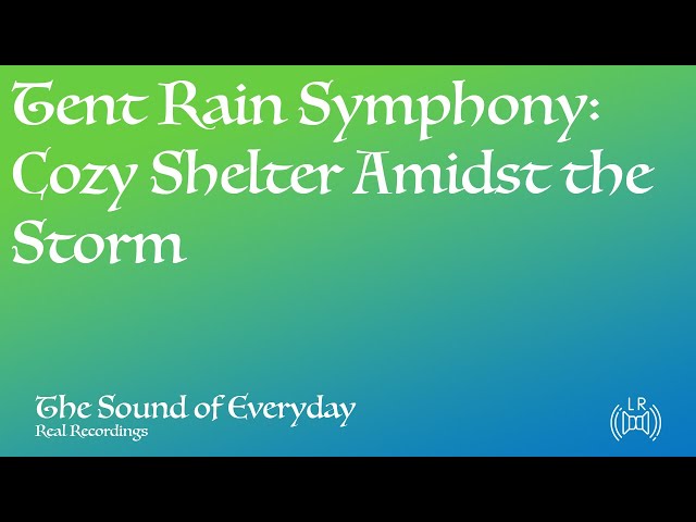 Tent Rain Symphony: Cozy Shelter Amidst the Storm (Audio only) - Relaxing Nature Sound