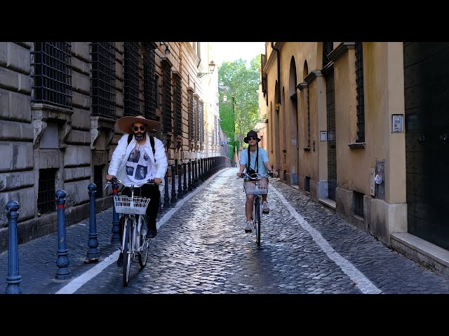 Rome Virtual Tour. From St. Ivo at the Sapienza to the Mascherone fountain. ITALY Slow TV | 4K HDR