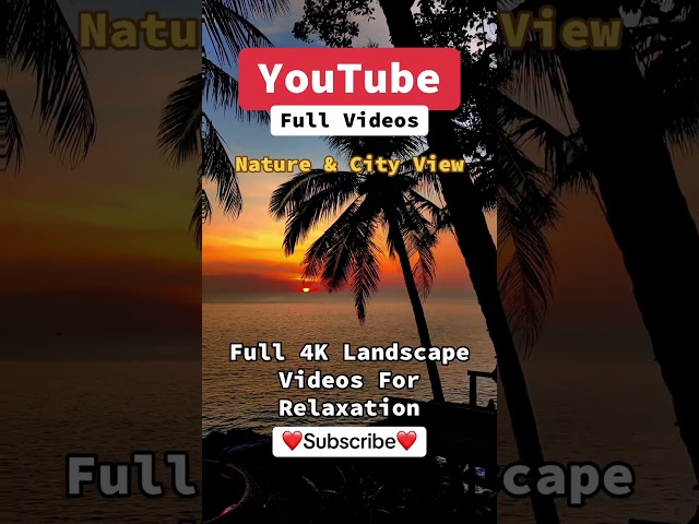 Relaxing Beautiful Chill Vibe Nature & City Landscape Photography Background Video