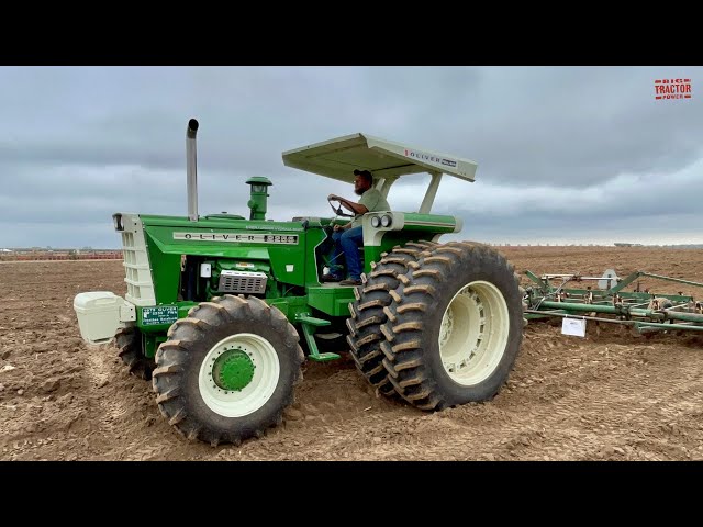 OLIVER 2255 Tractor Working on Tillage