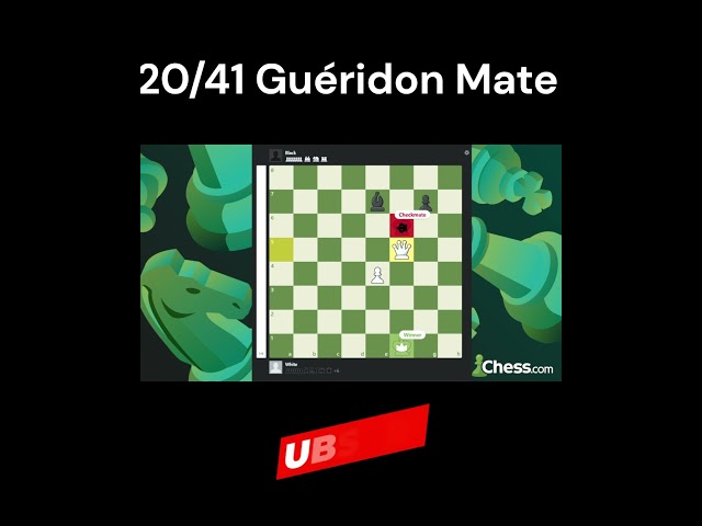 Guéridon Mate #chess #checkmatepatterns