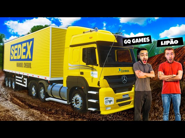 GQ e LIPÃO na ROTA MAIS DIFÍCIL do GLOBAL TRUCK ONLINE (Correios)