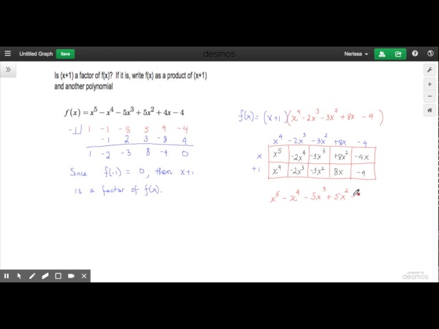 Finding Factors of Polynomial Functions