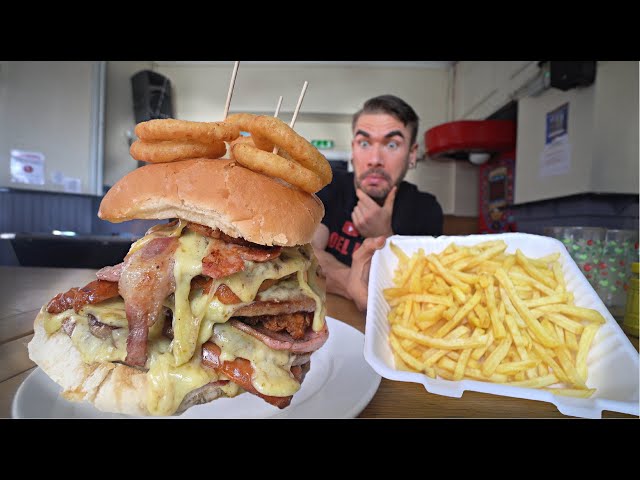 FAILED OVER 50 TIMES... The INSANE MONSTER Burger Challenge | Joel Hansen