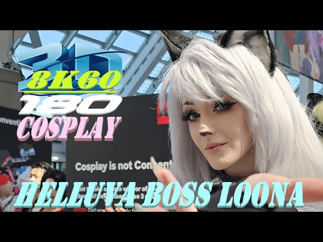 Helluva Boss Loona cosplay, Experience 3D VR180, AX2024, コスプレ, kawaiiqueen, 8K60FPS