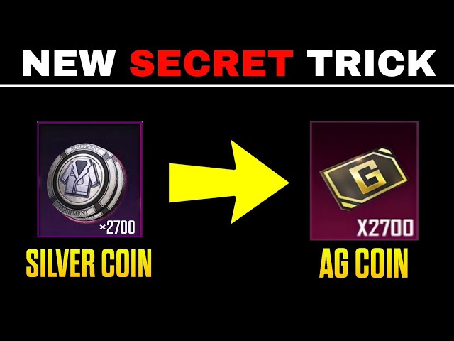 Trick! 😱 SILVER to AG CURRENCY | AG CURRENCY FREE BGMI | Bgmi MATERIAL by AG COIN | Get AG COIN PUBG