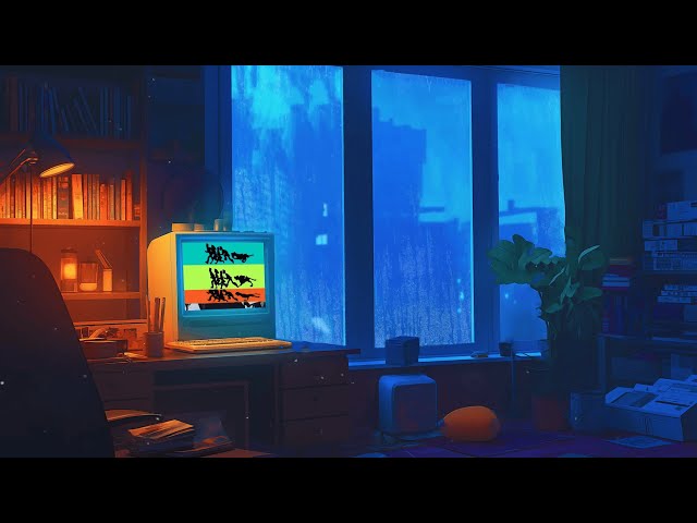 Lofi Hip Hop Beats 🎧 1980s & 90s Vintage Room & Nostalgic Tokyo Town Room 🛋️ Lofi Rain Playlist