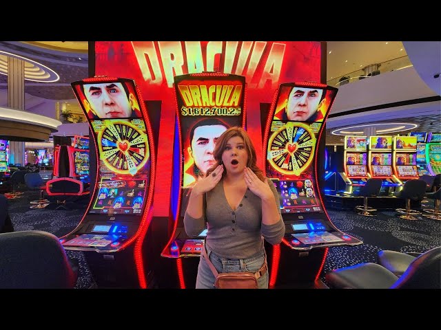 Epic WINS on The NEW Dracula Slot Machine in Las Vegas!