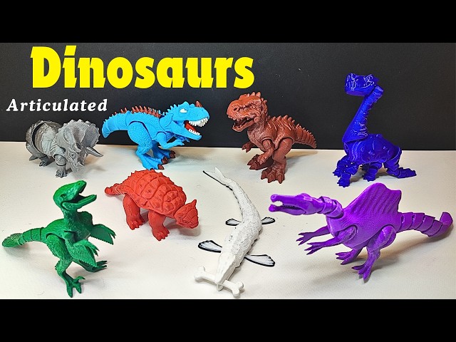 3D Printed Dinosaurs _ S5 | The World of Dinosaurs in 3D Printing