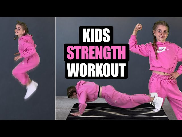 "GET STRONG" Kids Workout // Kids Exercises GREAT FOR DANCE TRAINING