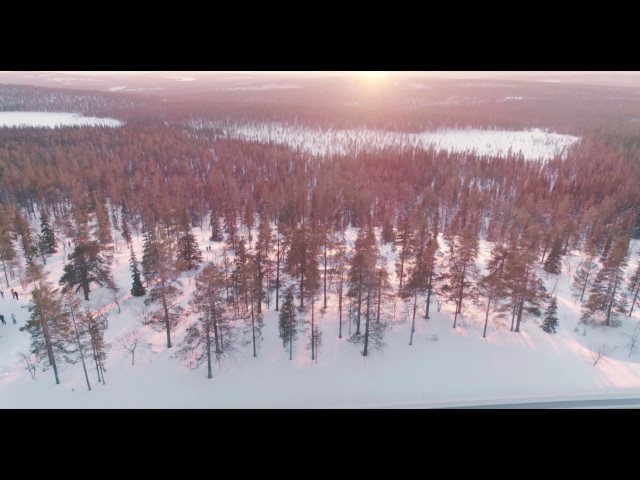 Beautiful nature of Finnish lapland UHD 4K