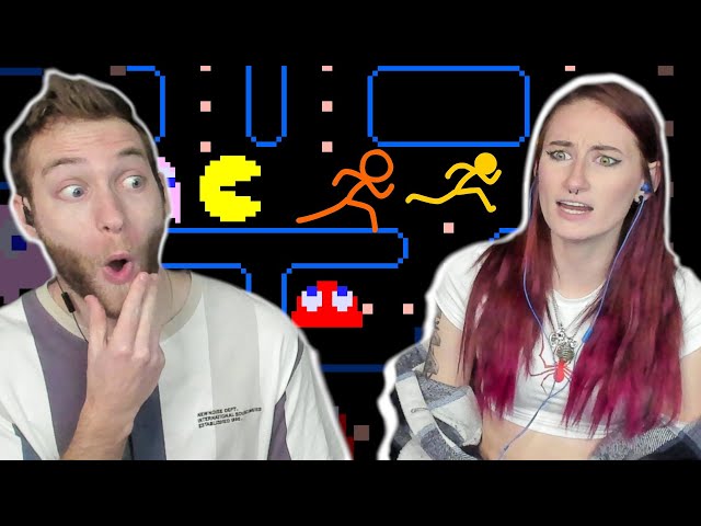 DOES SHE KNOW RETRO GAMES??!! Reacting to Animation vs Arcade Games with @kirbysuniverse