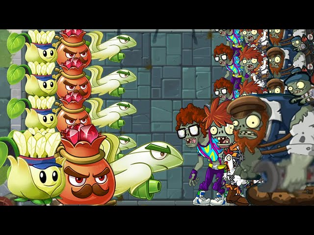 How to quickly pass the steam world giant zombie level with three plants-pvz2 chin version