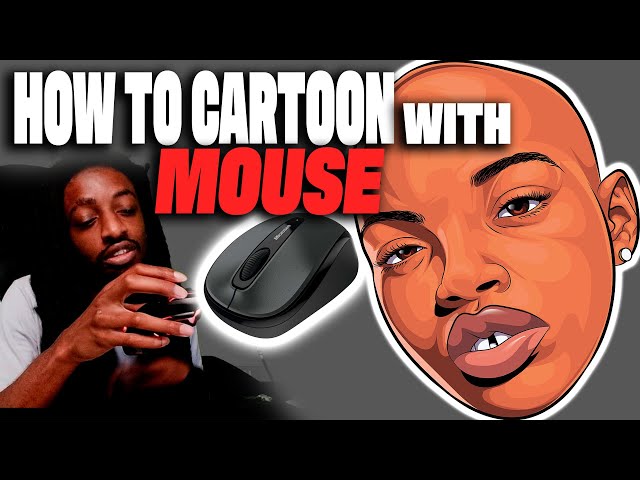 How To Cartoon With Mouse  in  Adobe Illustrator • Step-by-step Tutorial