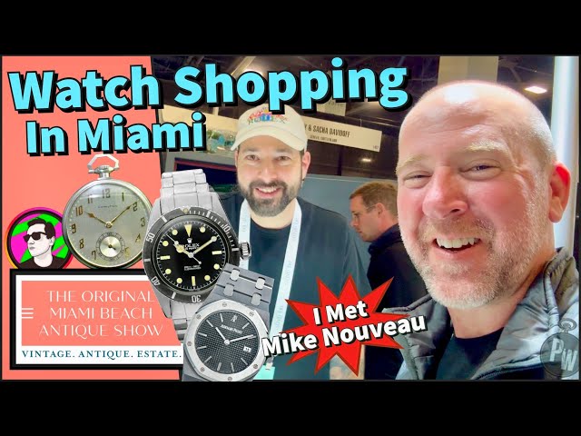 Miami Beach Antique Show — Watch Shopping & Spotting — Hamilton Pocket Watches + Rolex + Royal Oak