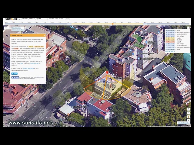 Suncalc web Help and Solar Calculation