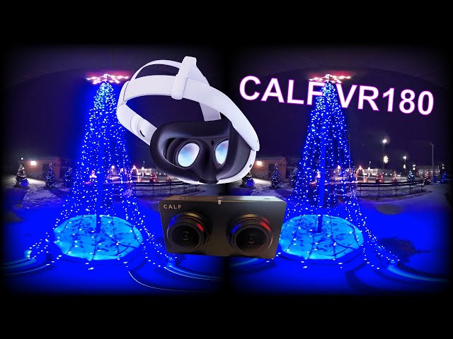 CALF VR180 Camera Low Light Christmas Tree Test #vr180 #calfvr #holidayvibe