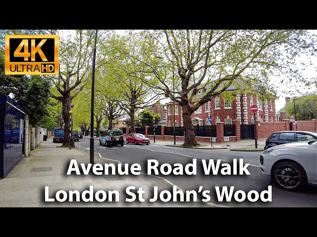 LONDON Avenue Road Walk | Celebrity street | St John's Wood | Primrose Hill 3D 360° binaural audio 🎧